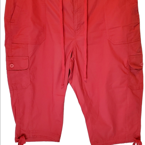 New Plus Size Coral Capris Size 22W - Picture 3 of 5